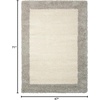 image:imageNourison Home Amore Shag IvorySilver 710 x 1010 Area Rug Easy Cleaning Non Shedding Bed Room Living Room Dining Room Kitchen 8x11IvorySilver