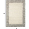 image:imageNourison Home Amore Shag IvorySilver 710 x 1010 Area Rug Easy Cleaning Non Shedding Bed Room Living Room Dining Room Kitchen 8x11IvorySilver