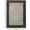 image:imageNourison Home Amore Shag IvorySilver 710 x 1010 Area Rug Easy Cleaning Non Shedding Bed Room Living Room Dining Room Kitchen 8x11SilverCharcoal