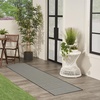 image:imageNourison Home Courtyard Black White 22 x 10 Area Rug  Easy Clean Non Shedding Bed Room Living Room Dining Room Kitchen 10 RunnerBlack White