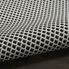 image:imageNourison Home Courtyard Black White 22 x 10 Area Rug  Easy Clean Non Shedding Bed Room Living Room Dining Room Kitchen 10 RunnerBlack White