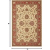 image:imageNourison Home Living Treasures IvoryRed 56 x 83 Area Rug  Easy Clean Non Shedding Bed Room Living Room Dining Room Kitchen 6 x 8