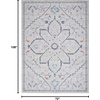 image:imageNourison Home New Concept Washables Ivory Blue 6 x 9 Area Rug  Easy Clean Non Shedding Bed Room Living Room Dining Room Kitchen 6 x 9