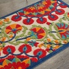 image:imageNourison Home Aloha Red Multicolor 2 x 3 Area Rug  Easy Clean Non Shedding Bed Room Living Room Dining Room Kitchen 2 x 3