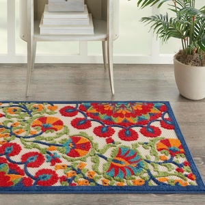 image:imageNourison Home Aloha Red Multicolor 2 x 3 Area Rug  Easy Clean Non Shedding Bed Room Living Room Dining Room Kitchen 2 x 3