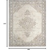 image:imageNourison Heirloom Blend Brick 9 x 1110 Area Rug  Easy Clean Non Shedding Bed Room Living Room Dining Room Kitchen 9 x 12Ivory Charcoal