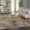 image:imageNourison Home Celestial Ivory Multicolor 10 x 14 Area Rug  Easy Clean Non Shedding Bed Room Living Room Dining Room Kitchen 10 x 14