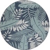 image:imageNourison Home Garden Oasis Navy 8 x Round Area Rug  Easy Clean Non Shedding Bed Room Living Room Dining Room Kitchen 8 x RoundNavy