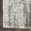 image:imageNourison Home Luxurious Shag Ivory Charcoal 9 x 12 Area Rug  Easy Clean Non Shedding Bed Room Living Room Dining Room Kitchen 9 x 12
