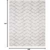 image:imageNourison Home Luxurious Shag Ivory Grey 9 x 12 Area Rug  Easy Cleaning Non Shedding Bed Room Living Room Dining Room Kitchen 9 x 12