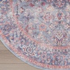 image:imageNourison Home New Concept Washables Blue Multicolor 53 x Round Area Rug  Easy Clean Non Shedding Bed Room Living Room Dining Room Kitchen 5 x Round