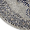 image:imageNourison Home Tranquil Grey Navy 4 x Round Area Rug  Easy Clean Non Shedding Bed Room Living Room Dining Room Kitchen 4 x RoundGreyNavy
