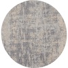 image:imageNourison Home Rustic Textures Grey Beige 710 x Round Area Rug  Easy Clean Non Shedding Bed Room Living Room Dining Room Kitchen 8 x RoundIvorySilver