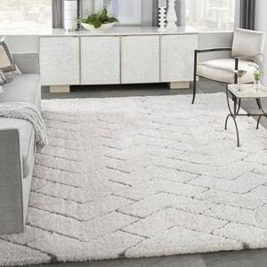 image:imageNourison Home Luxurious Shag Ivory Grey 9 x 12 Area Rug  Easy Cleaning Non Shedding Bed Room Living Room Dining Room Kitchen 9 x 12