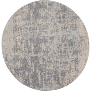 image:imageNourison Home Rustic Textures Grey Beige 710 x Round Area Rug  Easy Clean Non Shedding Bed Room Living Room Dining Room Kitchen 8 x RoundIvorySilver