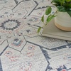 image:imageNicole Curtis Machine Washable Series 1 Traditional Ivory Blue 4 x 6 Area Rug Easy Cleaning Non Shedding Bed Room Living Room Dining Room Kitchen 4x6