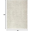 image:imageNourison Home Cozy Modern Ivory Black 22 x 6 Area Rug  Easy Clean Non Shedding Bed Room Living Room Dining Room Kitchen 6 RunnerIvory Black