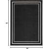 image:imageNourison Home Nourison Essentials Black Ivory 22 x 76 Area Rug  Easy Clean Non Shedding Bed Room Living Room Dining Room Kitchen 8 RunnerBlack Ivory
