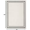image:imageNourison Home Nourison Essentials Black Ivory 22 x 76 Area Rug  Easy Clean Non Shedding Bed Room Living Room Dining Room Kitchen 8 RunnerIvoryBlack