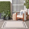 image:imageNourison Home Nourison Essentials Black Ivory 22 x 76 Area Rug  Easy Clean Non Shedding Bed Room Living Room Dining Room Kitchen 8 RunnerIvoryBlack