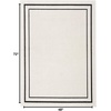 image:imageNourison Home Nourison Essentials Black Ivory 22 x 76 Area Rug  Easy Clean Non Shedding Bed Room Living Room Dining Room Kitchen 8 RunnerIvoryBlack