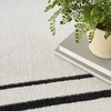 image:imageNourison Home Nourison Essentials Black Ivory 22 x 76 Area Rug  Easy Clean Non Shedding Bed Room Living Room Dining Room Kitchen 8 RunnerIvoryBlack