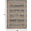 image:imageNourison Home Vintage Kashan Vintage Grey 4 x 6 Area Rug Easy Cleaning Non Shedding Bed Room Living Room Dining Room Kitchen 4x6