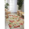 image:imageNourison Home Fantasy Floral Cream 36 x 56 AreaRug EasyCleaning Non Shedding Bed Room Living Room Dining Room Kitchen 3x5