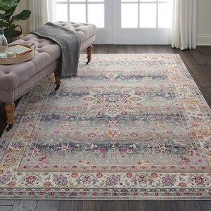 image:imageNourison Home Vintage Kashan Vintage Grey 4 x 6 Area Rug Easy Cleaning Non Shedding Bed Room Living Room Dining Room Kitchen 4x6