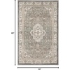 image:imageNourison Home Cyrus Grey 26 x 4 Area Rug  Easy Clean Non Shedding Bed Room Living Room Dining Room Kitchen 3 x 4Grey