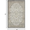 image:imageNourison Home Cyrus Grey 26 x 4 Area Rug  Easy Clean Non Shedding Bed Room Living Room Dining Room Kitchen 3 x 4IvoryGrey