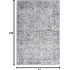 image:imageNourison Home New Concept Washables Light Grey Blue 710 x 910 Area Rug  Easy Clean Non Shedding Bed Room Living Room Dining Room Kitchen 8 x 10