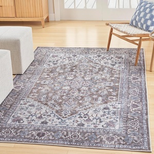 image:imageNicole Curtis Machine Washable Series 1 Traditional Olive Ivory 4 x 6 Area Rug Easy Cleaning Non Shedding Bed Room Living Room Dining Room Kitchen 4x6