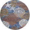 image:imageNourison Home Pompeii Blue Multicolor 53 x Round Area Rug  Easy Clean Non Shedding Bed Room Living Room Dining Room Kitchen 5 x Round