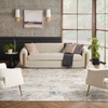 image:imageNourison Home Glam Grey Multicolor 9 x 12 Area Rug  Easy Clean Non Shedding Bed Room Living Room Dining Room Kitchen 9 x 12Grey Multicolor