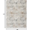 image:imageNourison Home Glam Grey Multicolor 9 x 12 Area Rug  Easy Clean Non Shedding Bed Room Living Room Dining Room Kitchen 9 x 12Grey Multicolor