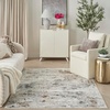 image:imageNourison Home Glam Grey Multicolor 9 x 12 Area Rug  Easy Clean Non Shedding Bed Room Living Room Dining Room Kitchen 9 x 12Grey Multicolor
