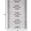 image:imageNicole Curtis Machine Washable Series 1 Geometric IvoryCharcoal 6 x 9 Area Rug Easy Cleaning Non Shedding Bed Room Living Room Dining Room Kitchen 6x9