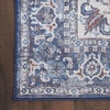 image:imageNicole Curtis Machine Washable Series 1 Vintage Navy Ivory 22 x 8 Area Rug Easy Clean Non Shedding Bed Room Living Room Dining Room Backyard Deck Patio 2x8