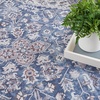 image:imageNicole Curtis Machine Washable Series 1 Vintage Navy Ivory 22 x 8 Area Rug Easy Clean Non Shedding Bed Room Living Room Dining Room Backyard Deck Patio 2x8