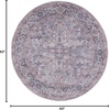 image:imageNourison Home New Concept Washables Grey 53 x Round Area Rug  Easy Clean Non Shedding Bed Room Living Room Dining Room Kitchen 5 x Round