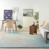 image:imageNourison Home Prismatic Abstract GreySeafoam 39 x 59 Area Rug Easy Cleaning Non Shedding Bed Room Living Room Dining Room Kitchen 4x6