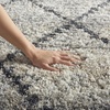 image:imageNourison Home Scandinavian Shag Silver Grey 710 x 106 Area Rug Easy Clean Non Shedding Bed Room Living Room Dining Room Kitchen 8x11