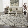 image:imageNourison Home Scandinavian Shag Silver Grey 710 x 106 Area Rug Easy Clean Non Shedding Bed Room Living Room Dining Room Kitchen 8x11