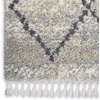 image:imageNourison Home Scandinavian Shag Silver Grey 710 x 106 Area Rug Easy Clean Non Shedding Bed Room Living Room Dining Room Kitchen 8x11