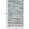 image:imageNourison Jubilant Blue 3 x 5 Area Rug Striped Low Pile Non Slip Indoor Contemporary 3x5 Pack of 3