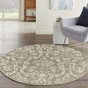 image:imageNourison Home Jubilant Olive 53 x Round Area Rug  Easy Clean Non Shedding Bed Room Living Room Dining Room Kitchen 5 x Round