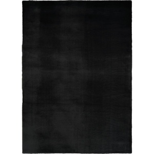 image:imageNourison Soft Plush Rabbit Faux Fur 5 x 7 Black Polyester Area Rug