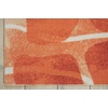 image:imageNourison Home Coastal Abstract Orange 53 x 75 Area Rug Easy Clean Non Shedding Bed Room Living Room Dining Room Kitchen 5x7Orange
