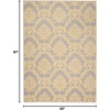 image:imageNourison Home Grafix Grey 53 x 73 Area Rug  Easy Clean Non Shedding Bed Room Living Room Dining Room Kitchen 5 x 753 x 73 Rectangular